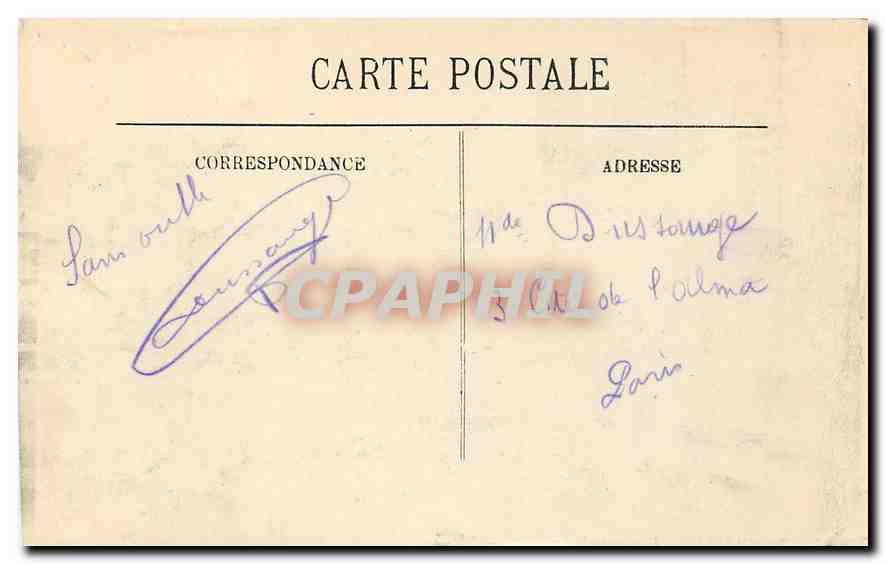 CPA Trouville Vue gnerale des Quais  — Verso