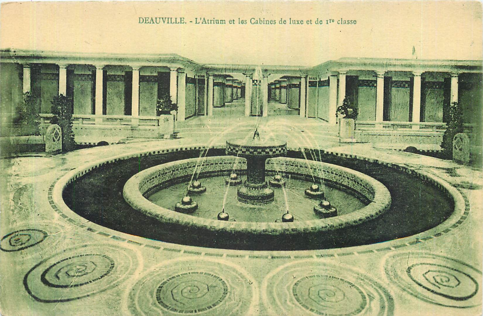 CPA Deauville L'Atrium et les Cabines de Luxe 