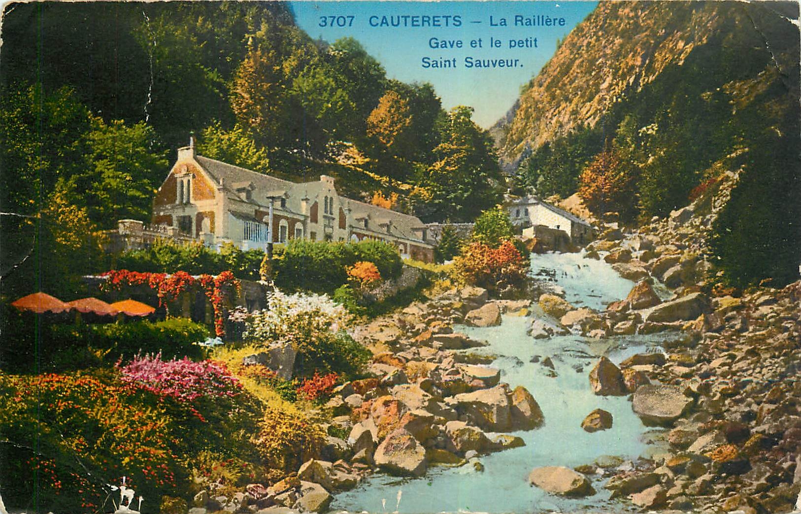 CPA Cauterets La Raillere Gave et le petit Saint Sauveur 