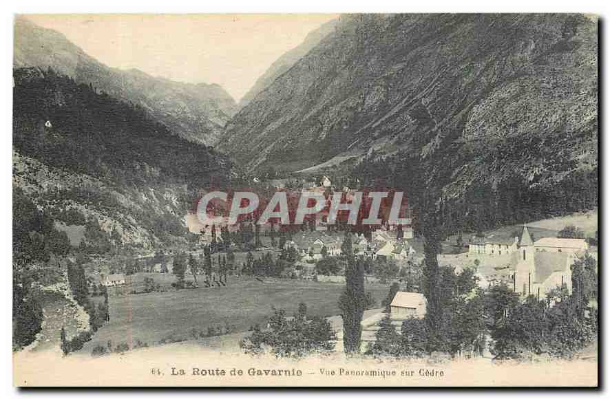 La Route de Gavarnie — Vue Panoramique sur Cèdre — Édition Palar de Gavarnie, Louvines