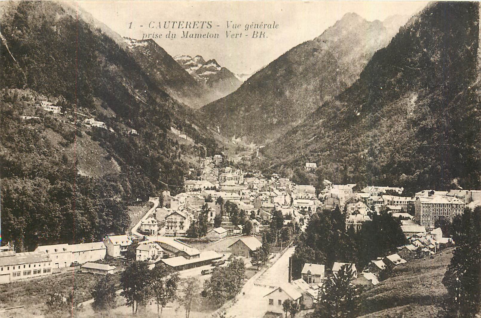 CPA Cauterets Vue generale prise du Mamelon 