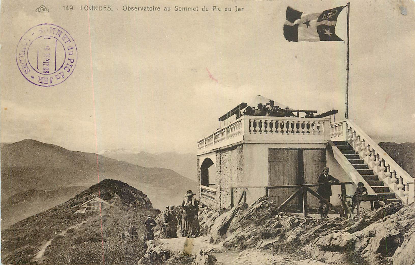 CPA Lourdes Observatoire au Sommet du Pic du Jer 