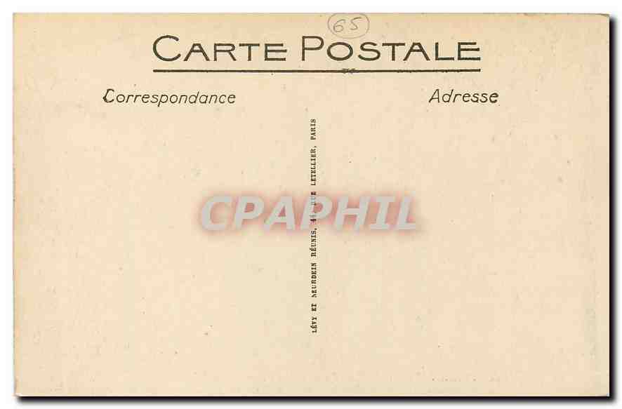 CPA Route de Pierrefitte a Luz Le Pont du Pescadere  — Rückseite