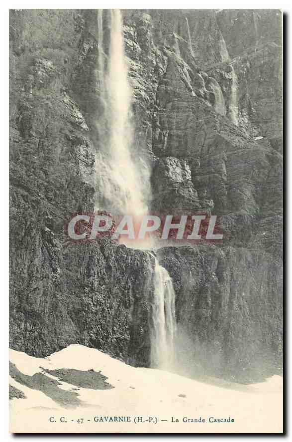 CPA Gavarnie H P La Grande Cascade 