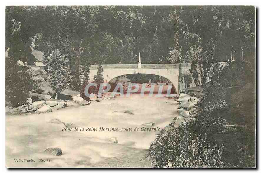 Pont de la Reine Hortense — route de Gavarnie — V.P. Paris, No. 33