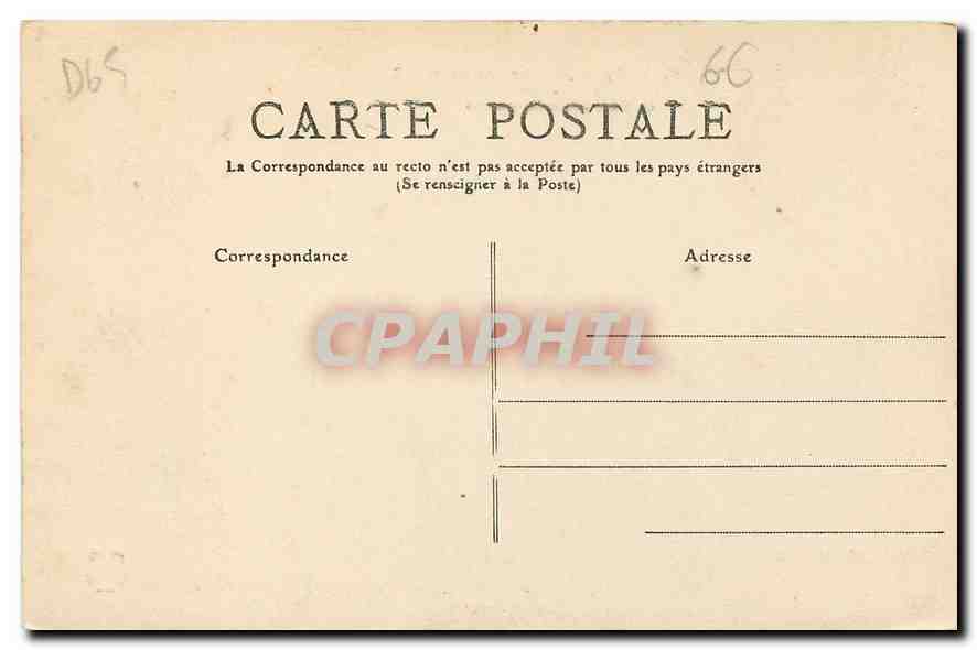 CPA Hautees Pyrenees Gavarnie Le Pont  — Verso