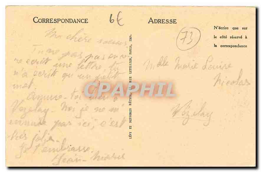 CPA Pralognan Vue generale Le Grand Hotel L'aiguille de Mai — Rückseite