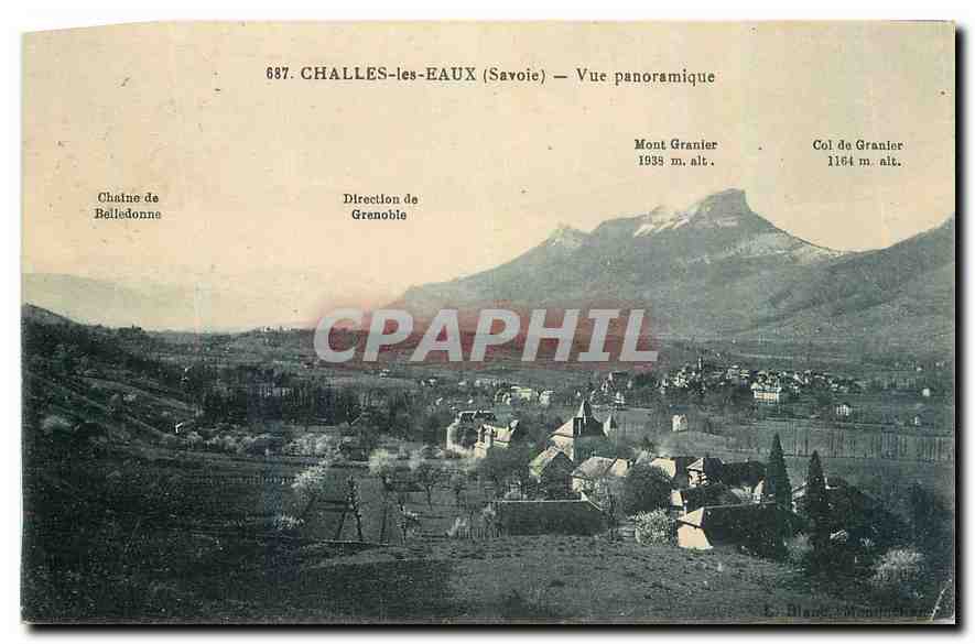 CPA Challes les Eaux Savoie Vue Panoramique 