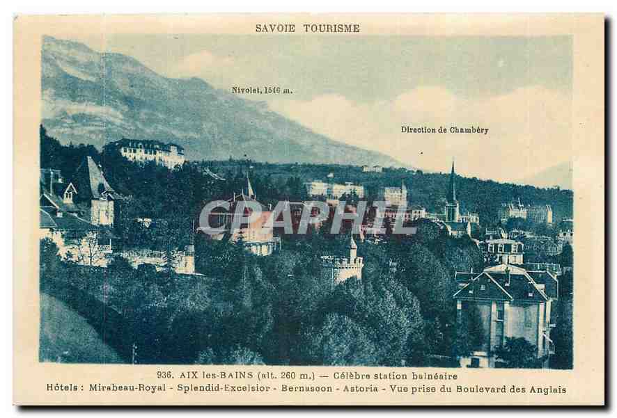 CPA Savoie Tourisme Aix les Bains Celebere station balneaire 