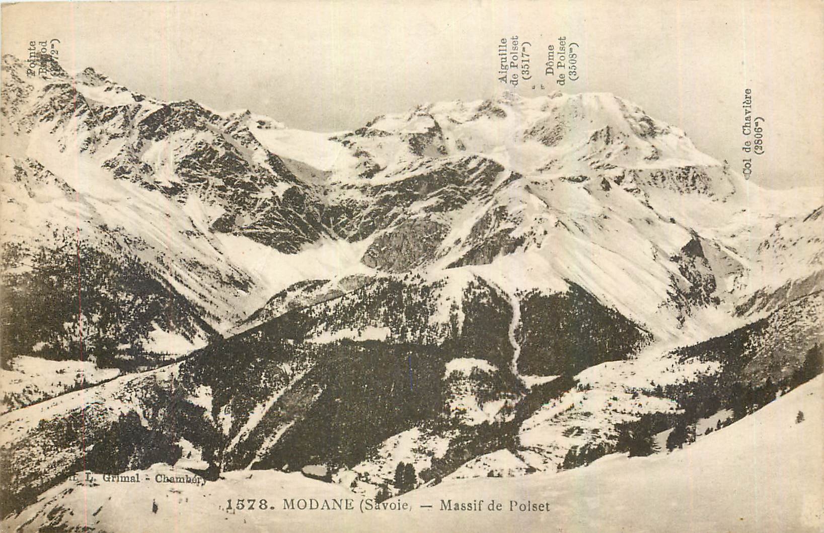 CPA Modane Savoie Massif de Poiset 