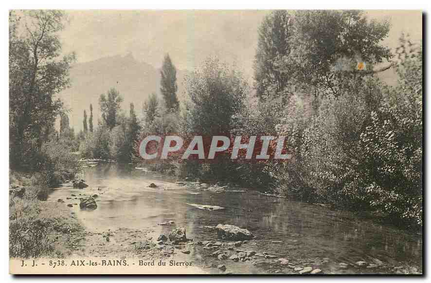 CPA Aix les Bains Bord du Sierroz 