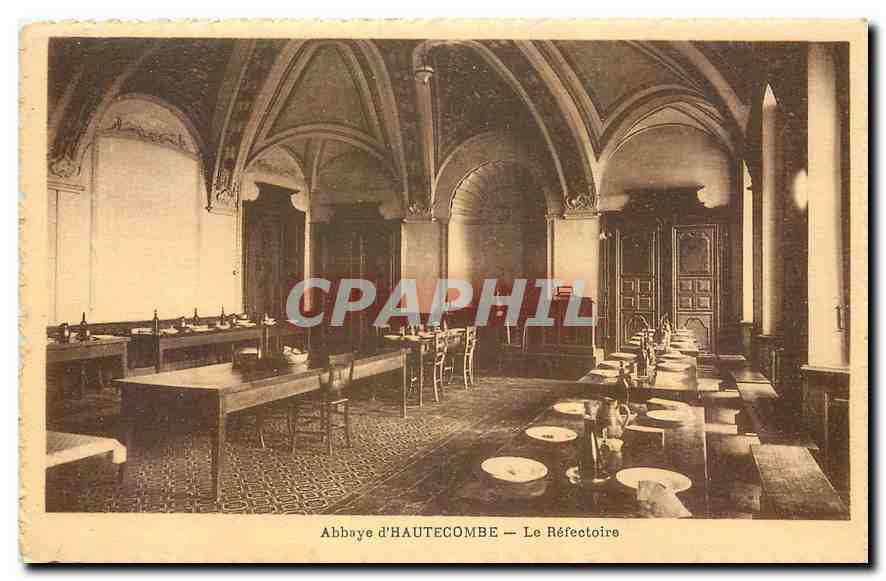 CPA Abbaye d'Hautecombe Le Refectoire 