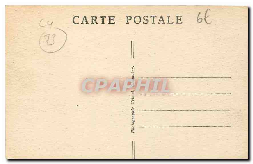 CPA Pralognan Savoie Vue generale la Grande Casse  — Rückseite