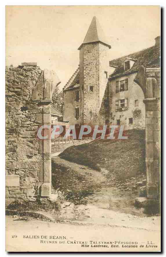 CPA Salies de Bearn Ruines du Chateau Taleyman Perigord 
