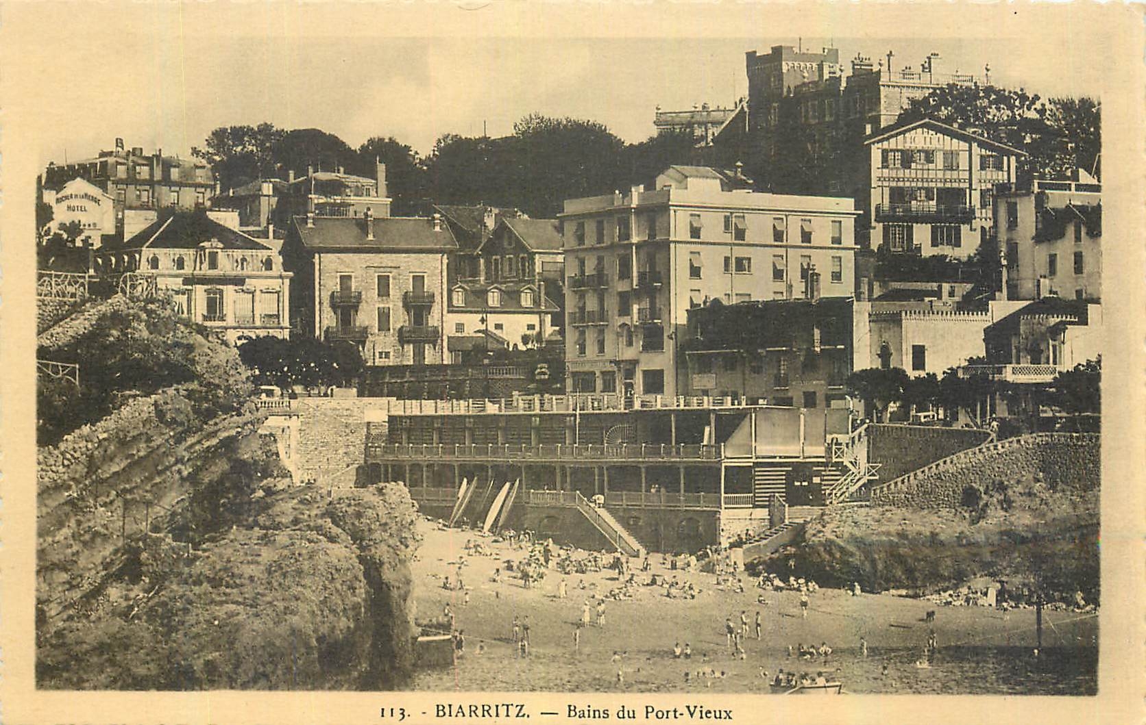 CPA Biarritz Bains du Pont Vieux  
