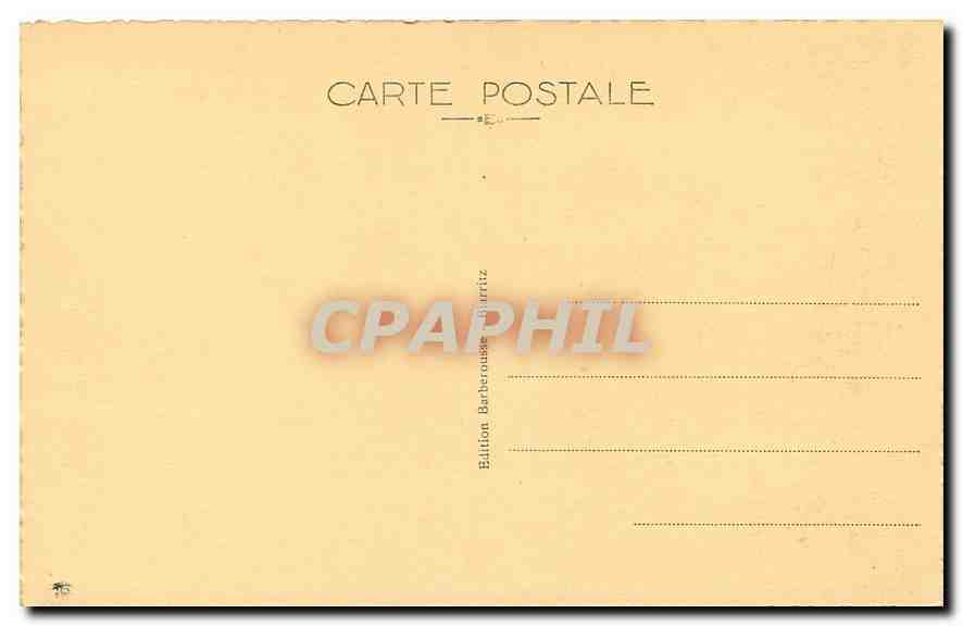 CPA Biarritz Bains du Pont Vieux   — Verso