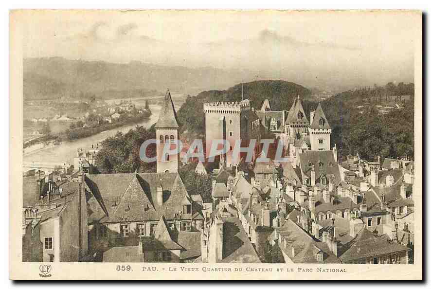 Pau - Le Vieux Quartier du Château et Le Parc National — éditeur LF, n° 859