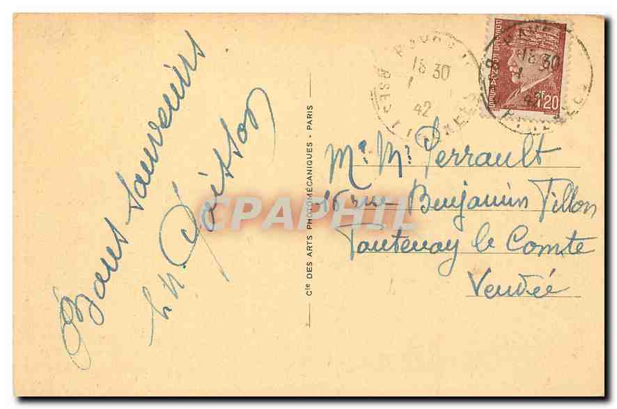 CPA Bayonne La Place du Reduit  — Verso