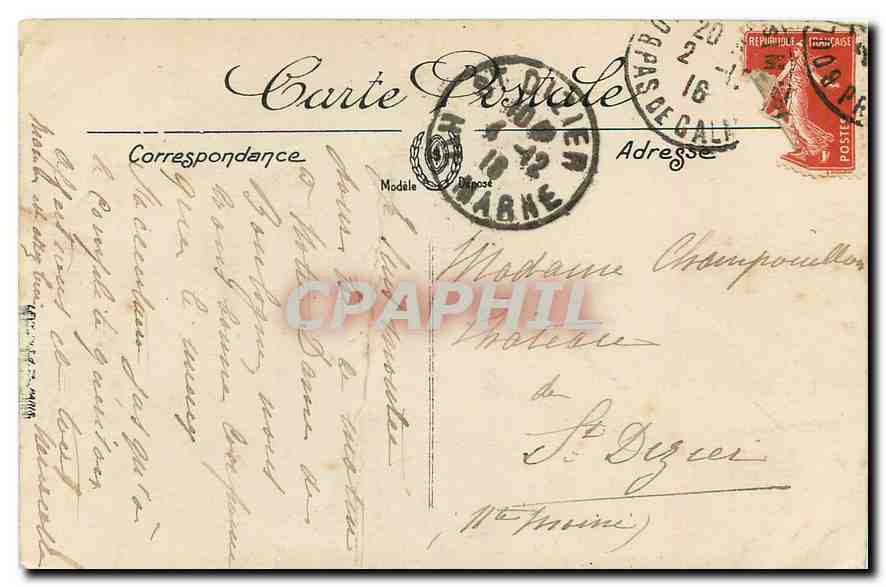 CPA Bayonne Le Pont St Esprit  — Rückseite