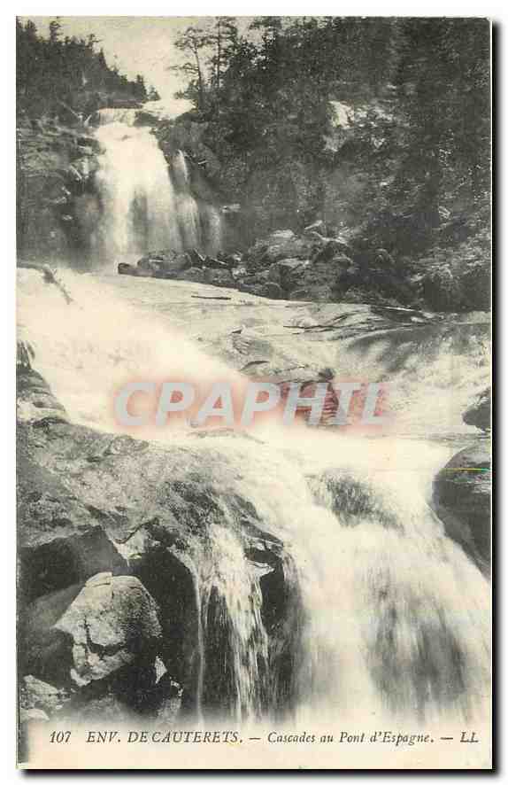 Env. de Cauterets — Cascades au Pont d'Espagne — LL, n° 107