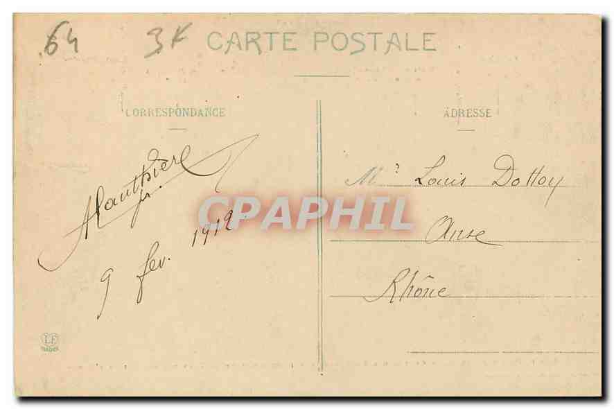 CPA Sauveterre de Bearn B P Le val Riant Le Pont rompu sur le Gave  — Rückseite