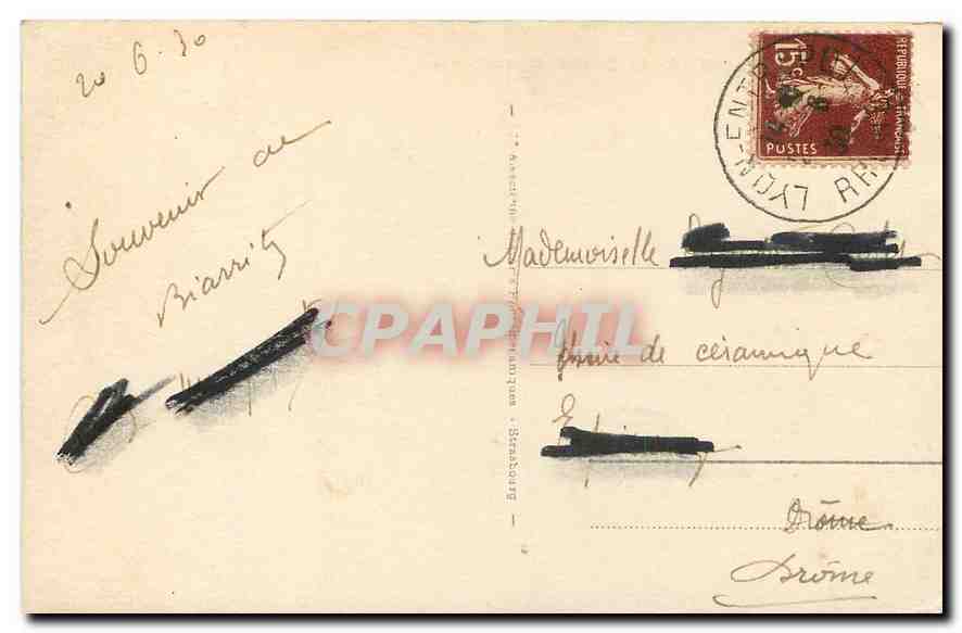 Biarritz - Das alte Hafenviertel — unbekannter Verleger, n° 28 — Rückseite