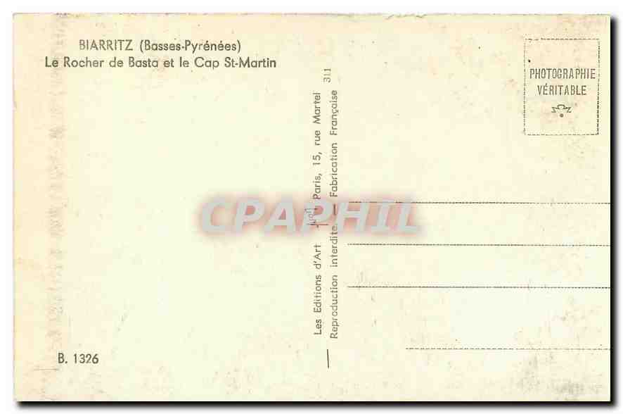 CPA La Cote d'Argent Bayonne Les Fleches de la Cathedrale  — Rückseite