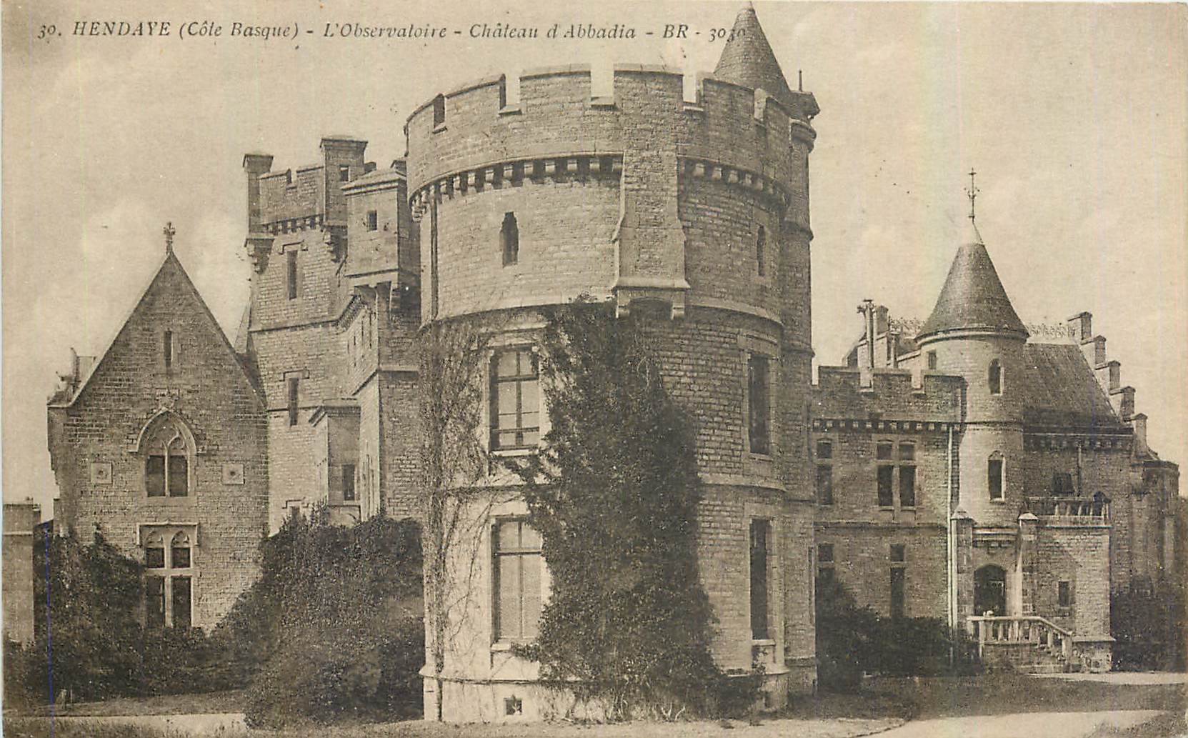 CPA Hendaye Cote Basque l'Observatoire Chateau d'Abbadia 