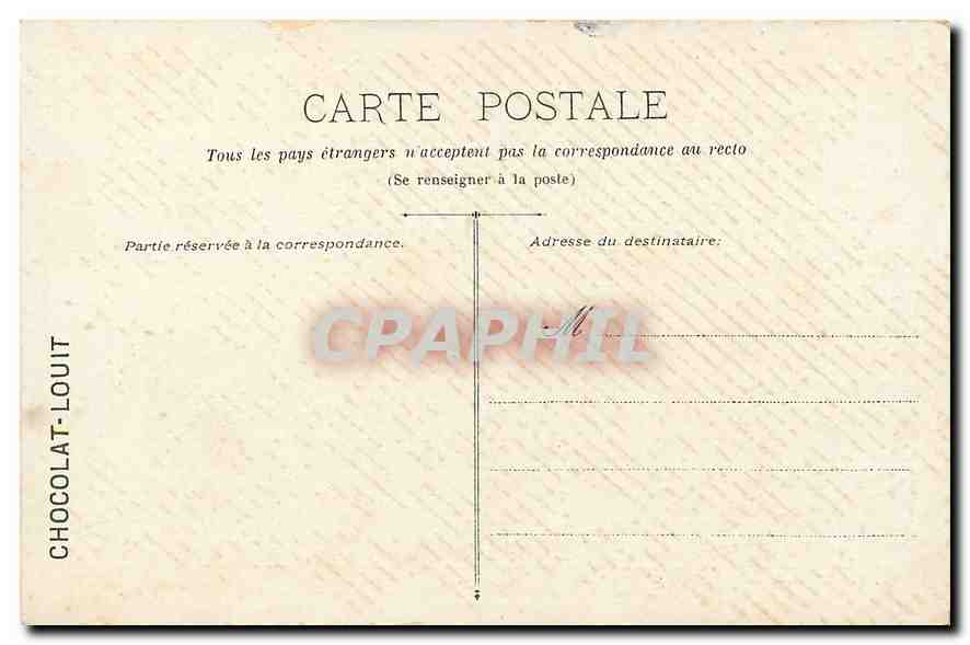 CPA St Jeanne Luz l'Embouchure de la Nivelle — Verso