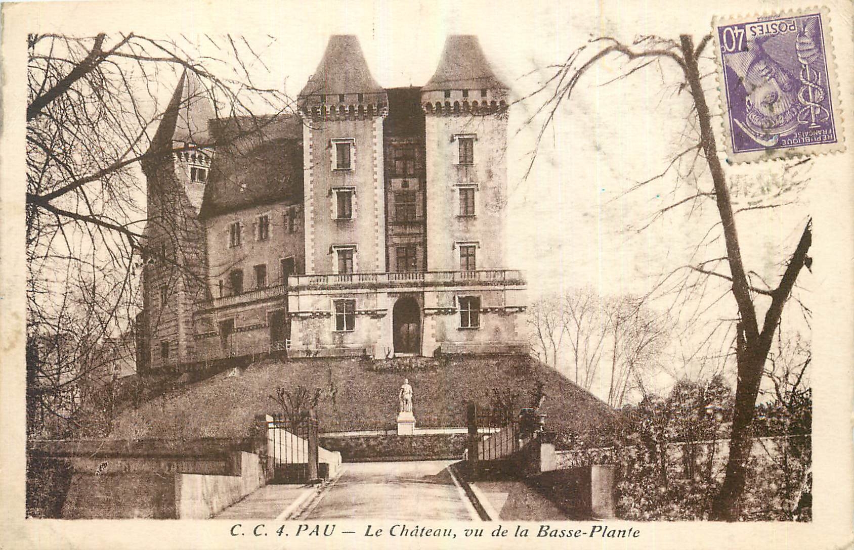 Le Château, ou de la Basse-Plante — Pau — C.C. 4 — éditeur C.C. 4 Pau