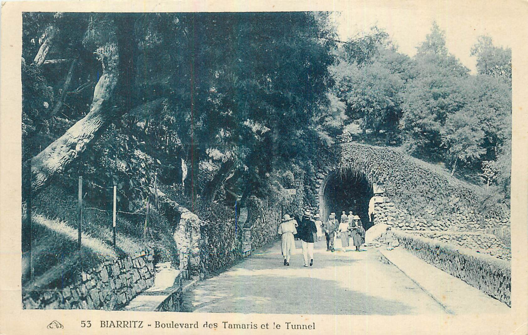 CPA Biarritz Boulevard des Tamaris et le Tunnel 