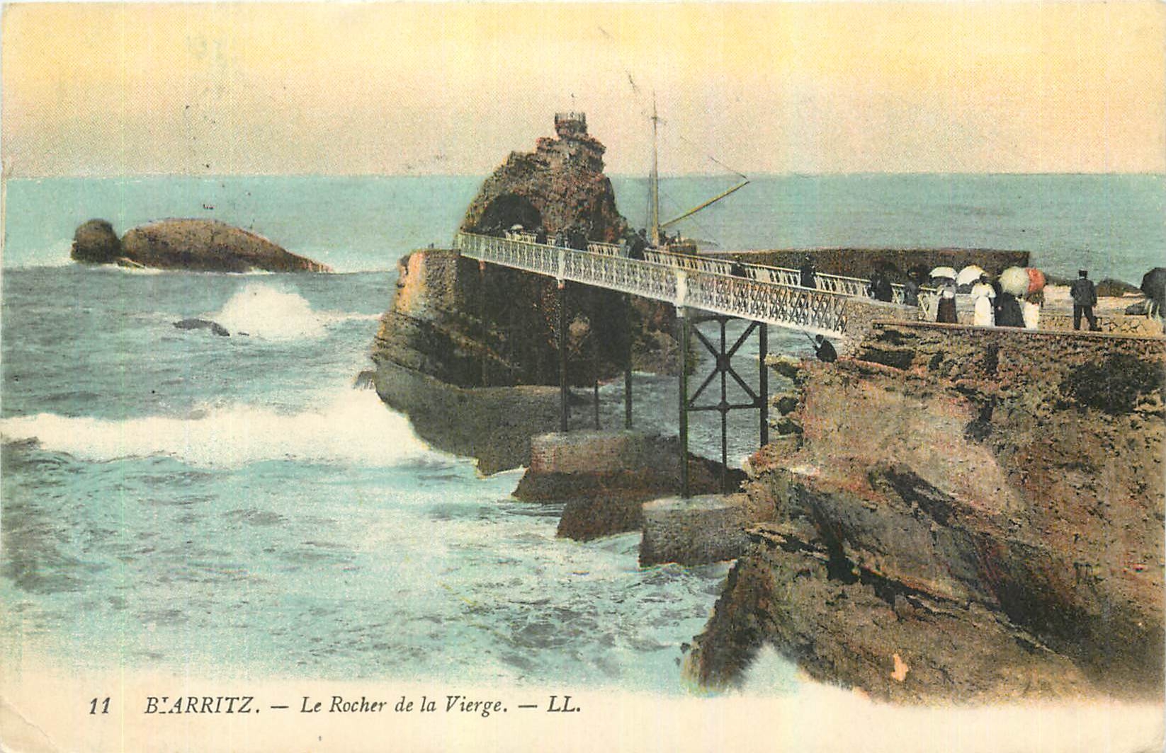 CPA Biarritz Le Rocher de la Vierge 