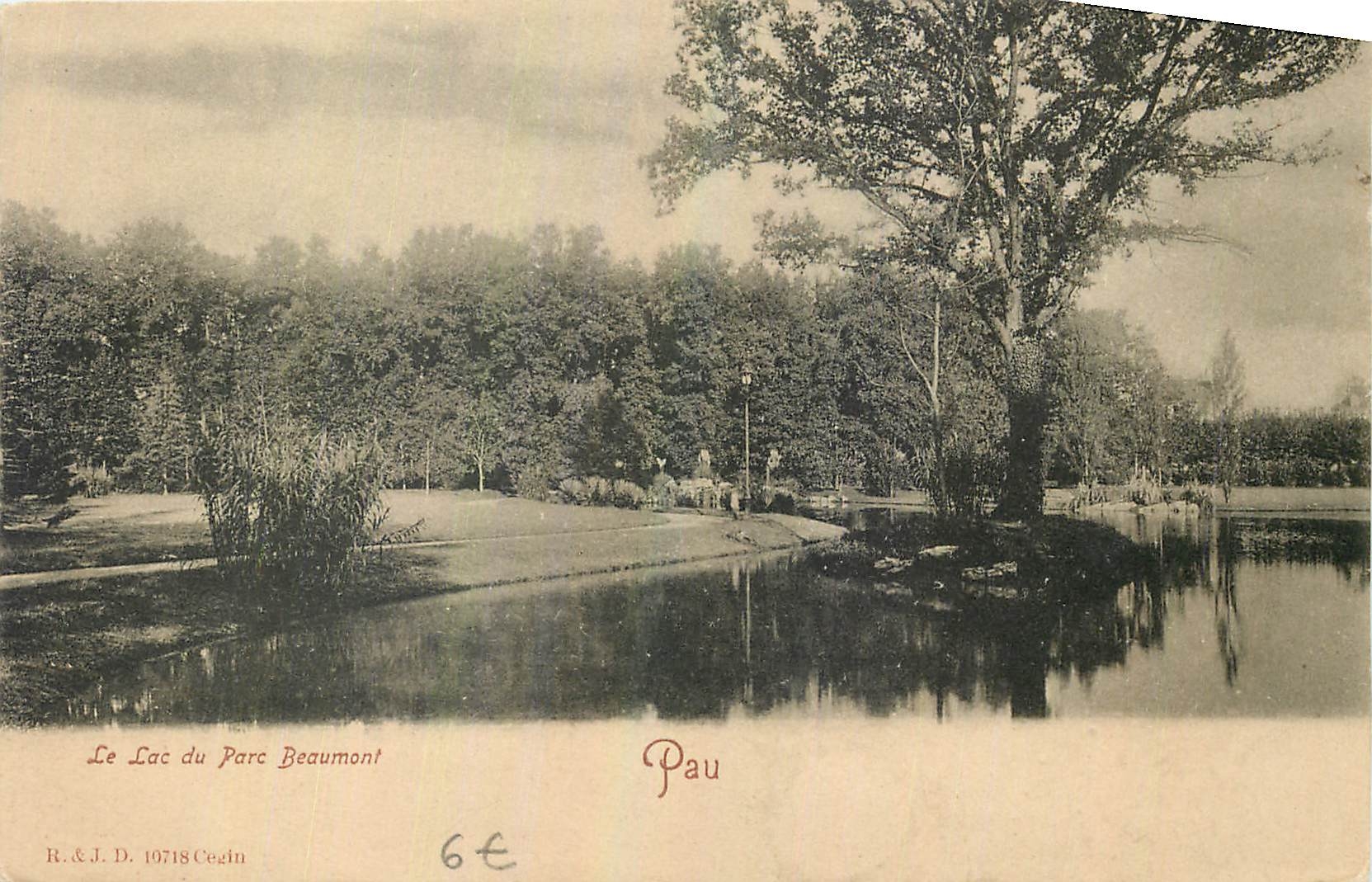 CPA Pau le Lac du Parc Beaumont 