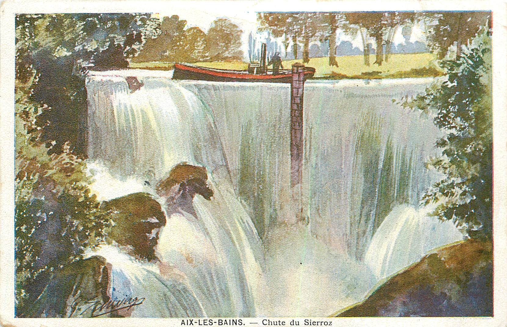 CPA Aix les Bains Chute du Sierroz 