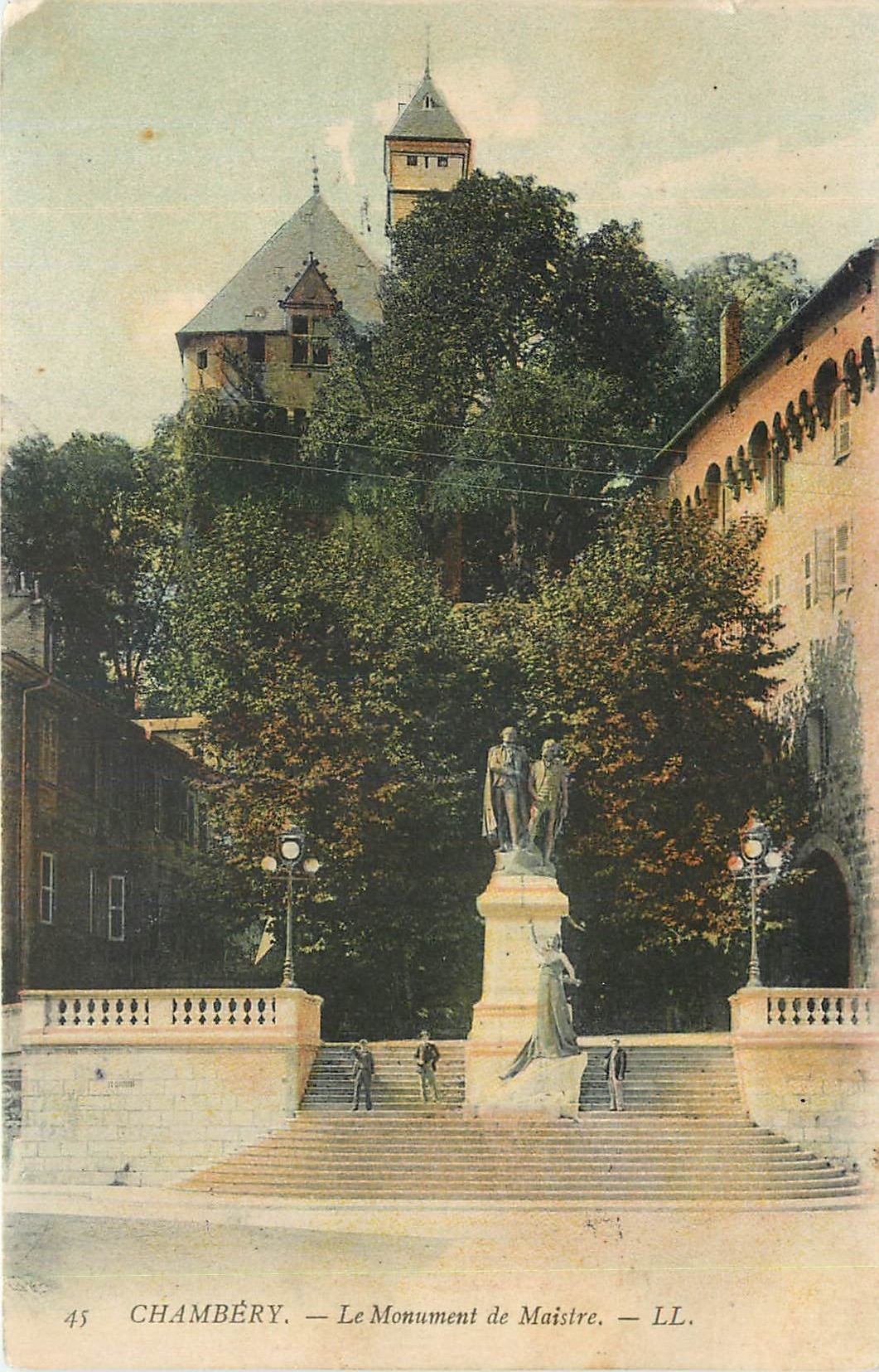 CPA Chambery le Monument de Maistre 