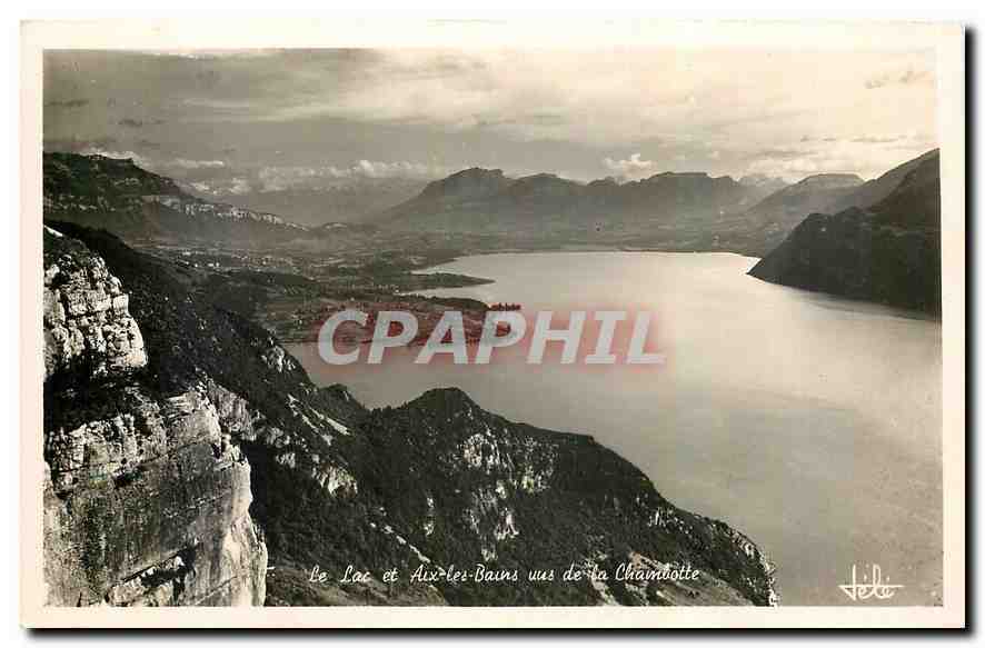 CPA Le Lac et Aix les Bains vus de la Chambotte