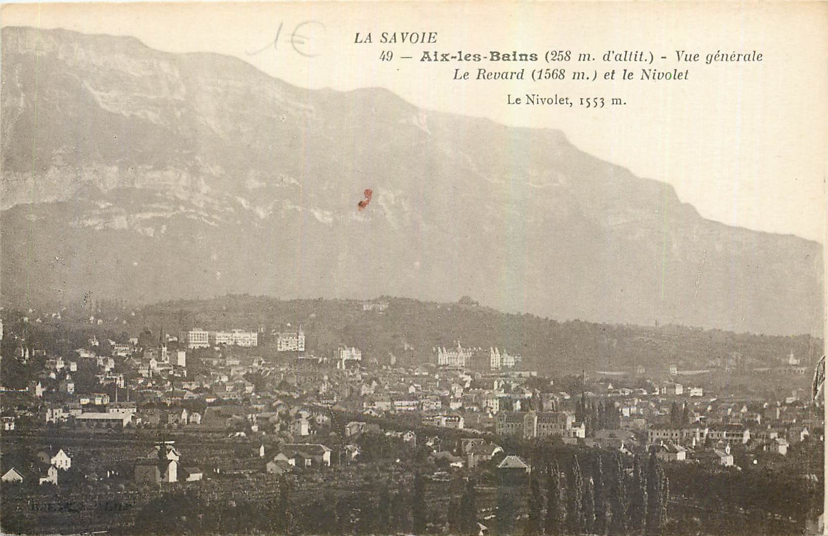 CPA La Savoie Aix les Bains vue generale le Revard et le Nivolet 