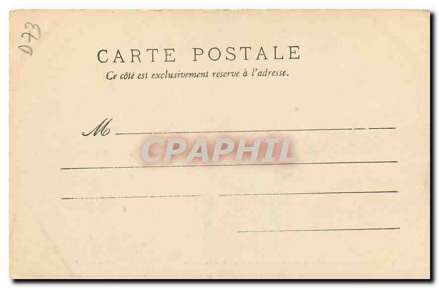 CPA Chambery Grille de l'Ancien Hotel de Chateauneuf  — Back