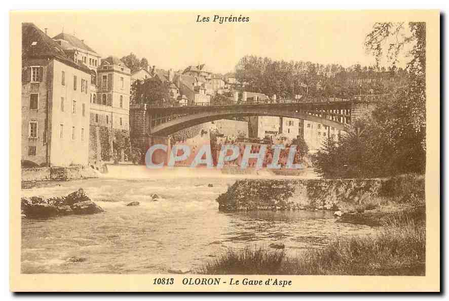 CPA Les Pyrenees Oloron le Gave d'Aspe 