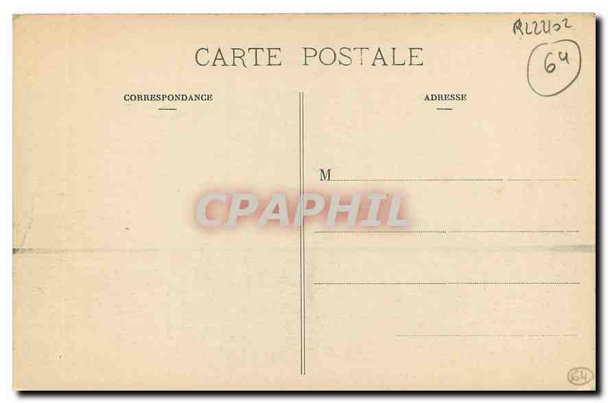 CPA Esterencuby Gorges de la Nive Irey et Henri Mendy  — Rückseite