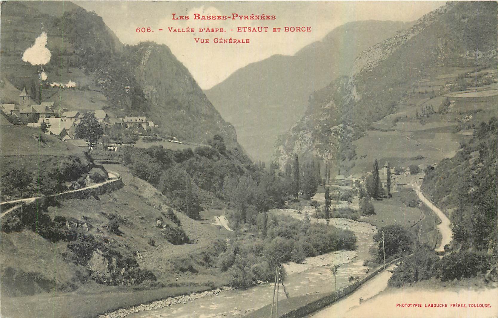 CPA Les Basses Pyrenees Vallee Etsaut et Borce vue generale 