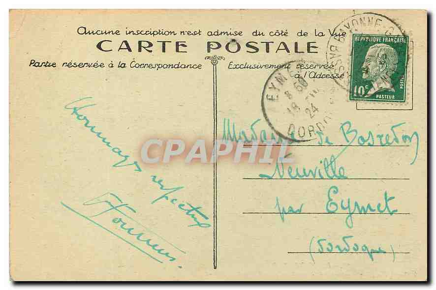 CPA Biarritz B P Grande Plage Monument Edouard VII casino Bellevue  — Verso