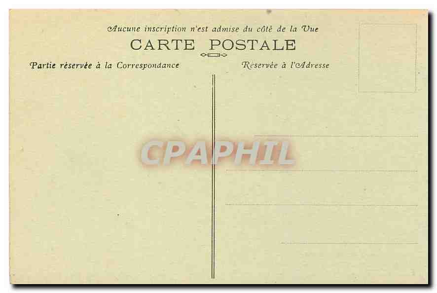 CPA Biarritz B P Grande Plage l'heure de la Causerie et l'Hotel du Palais  — Verso
