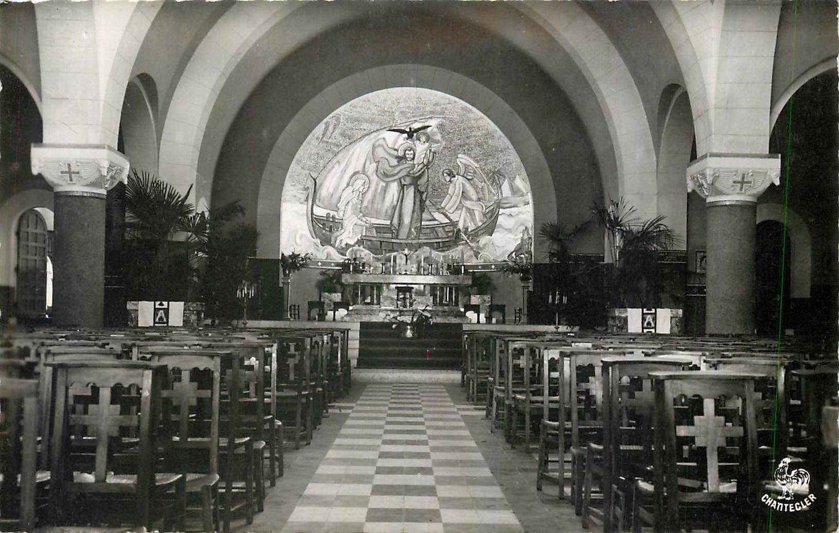 CPA Pau Interieur de l'Eglise Saint Joseph 