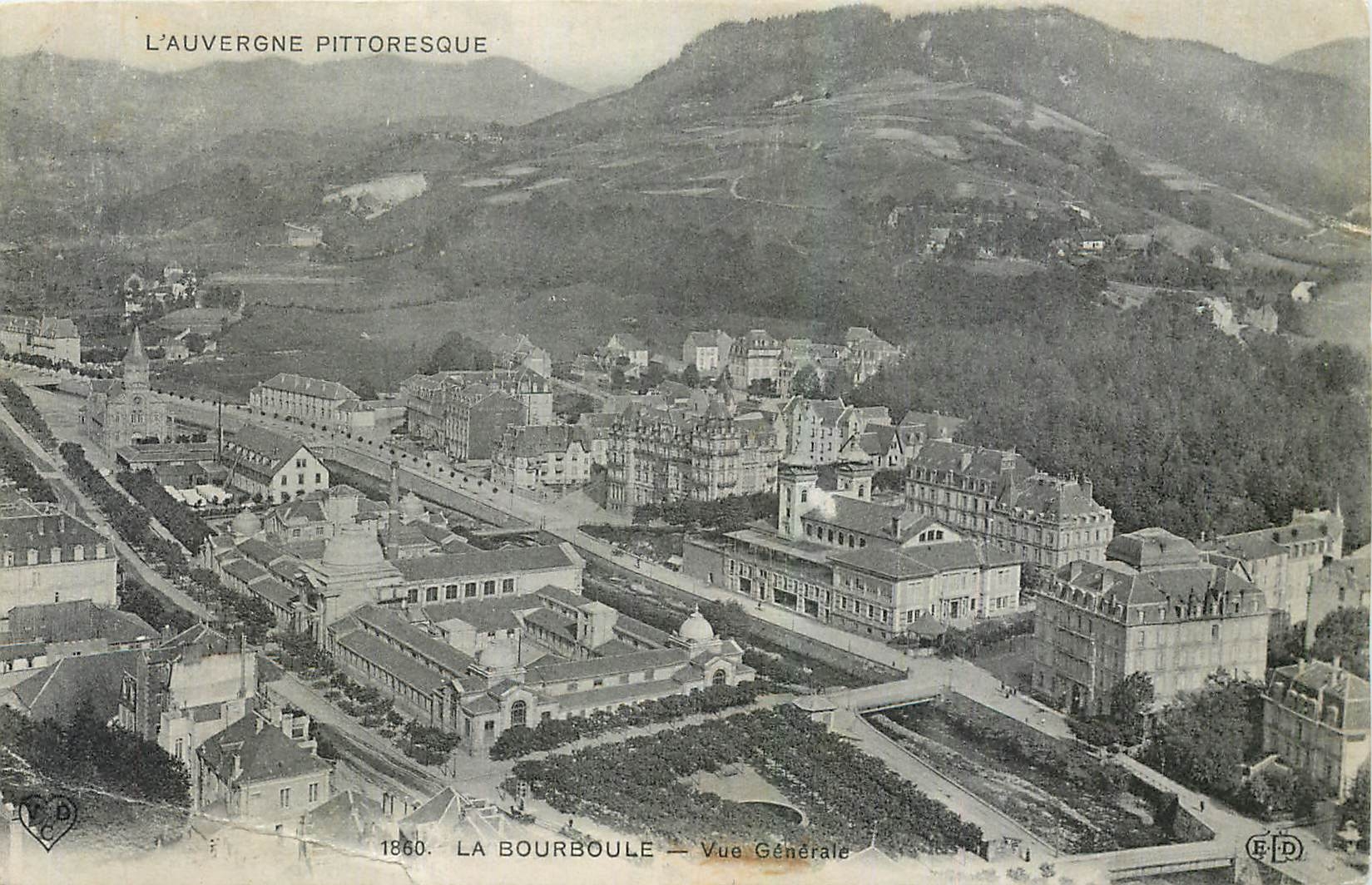 CPA L'Auvergne pittoresque La Bourboule vue generale 