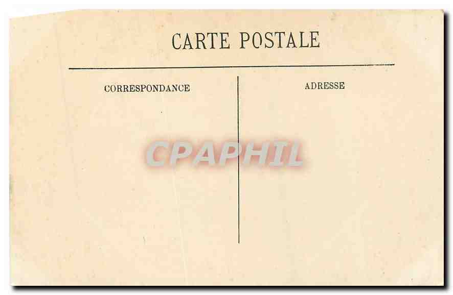CPA Biarritz Rocher de la Vierge  — Rückseite