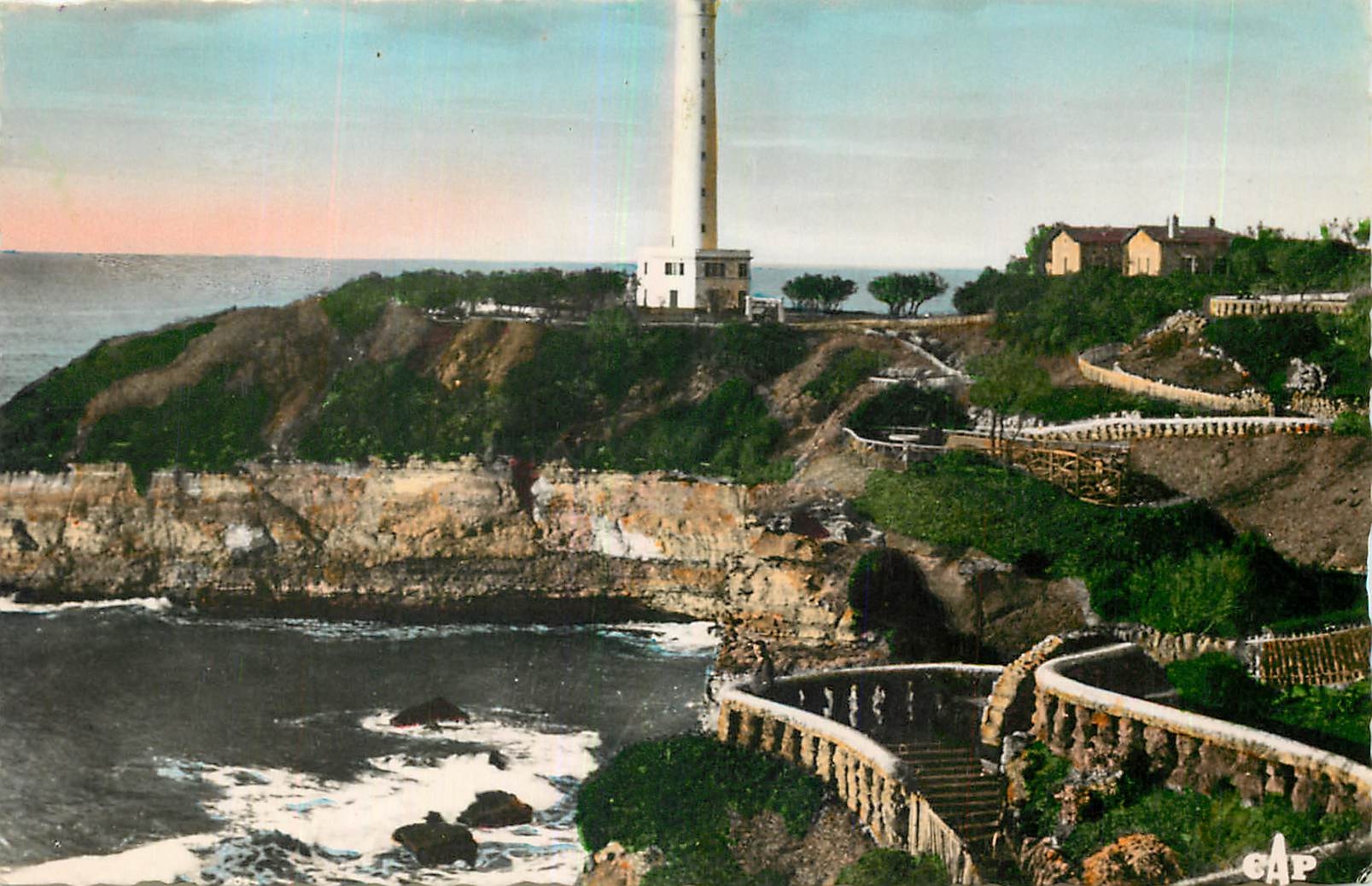 CPA Biarritz le Phare et les Nouveaux Jardins 
