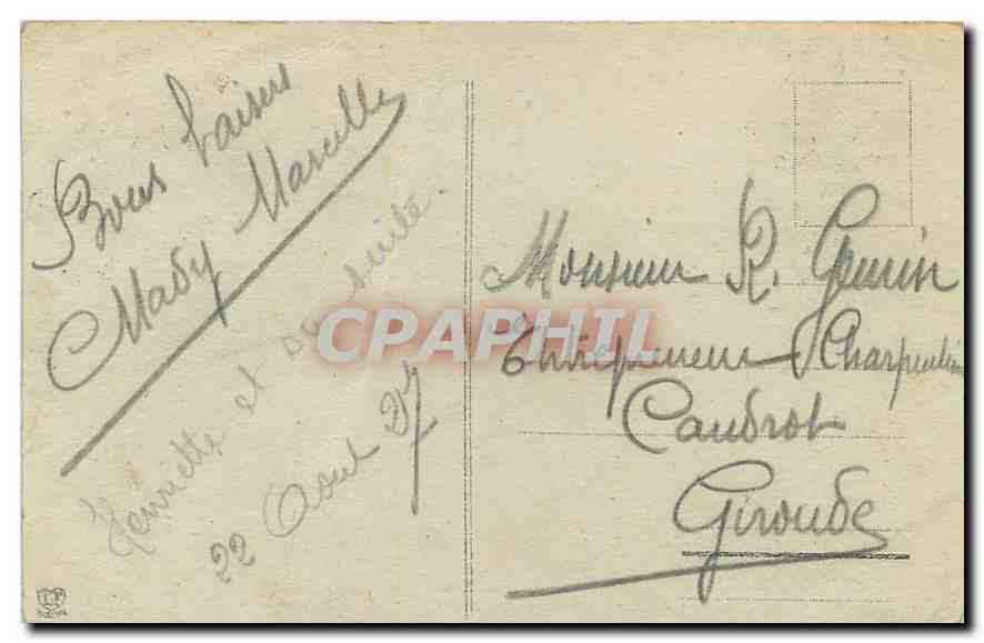 CPA Les Basees Pyrenees Pau le Boulevard des Pyrenees et le Funiculaire  — Rückseite