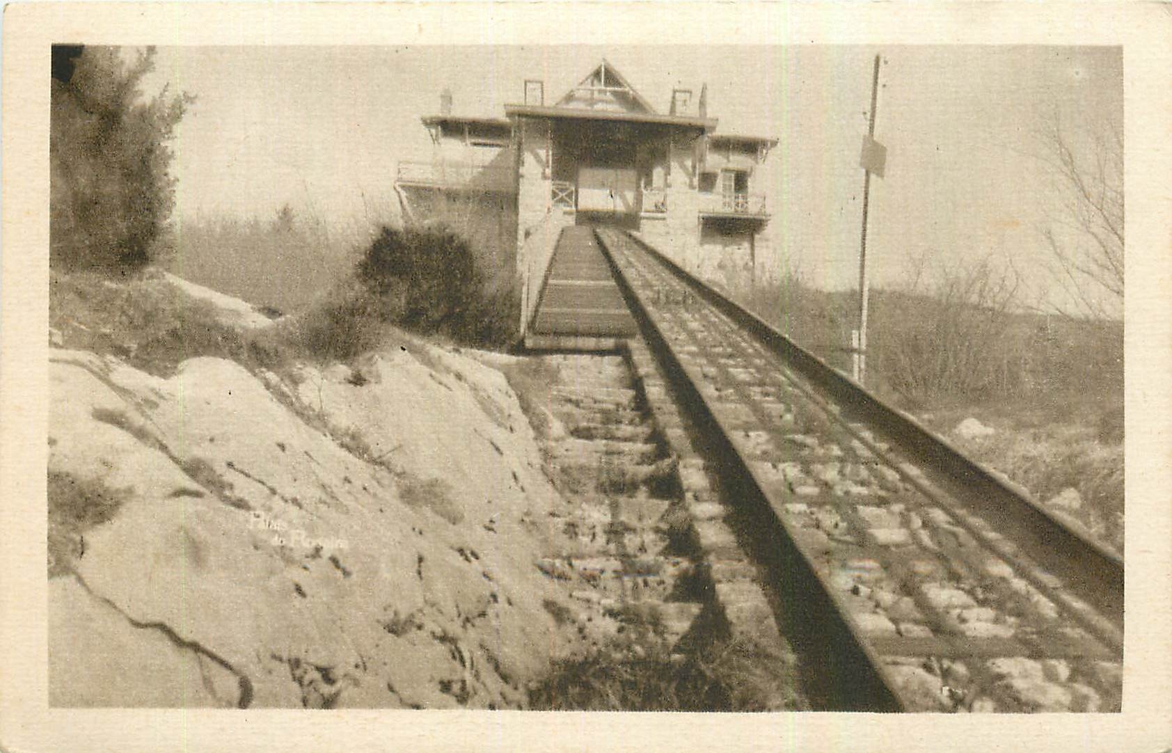 CPA Lourdes Gare Superieure du Funiculaire 