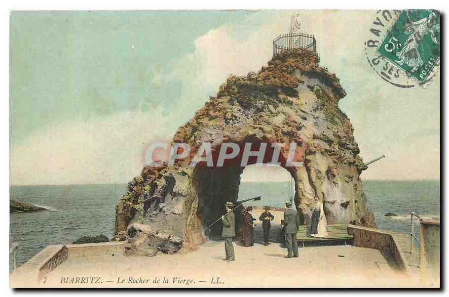 Biarritz — Le Rocher de la Vierge — LL.